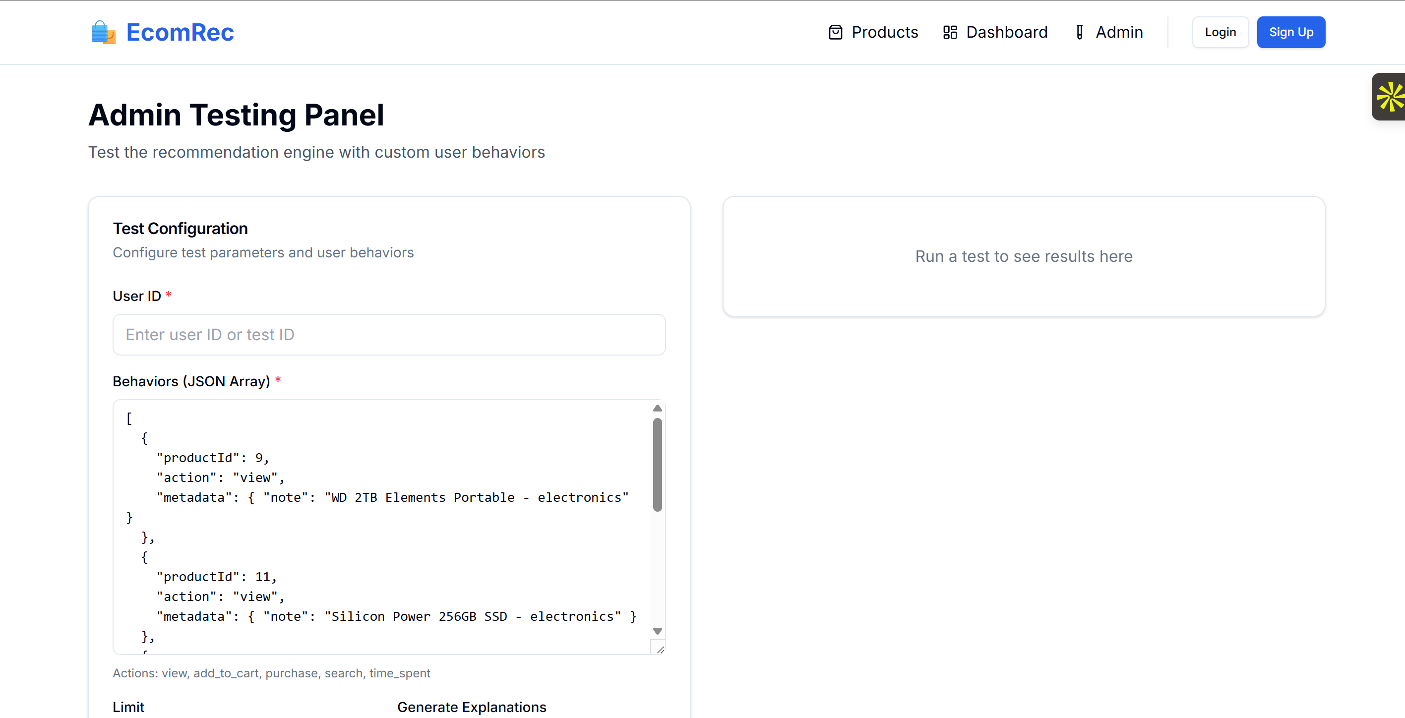 Recommendation System